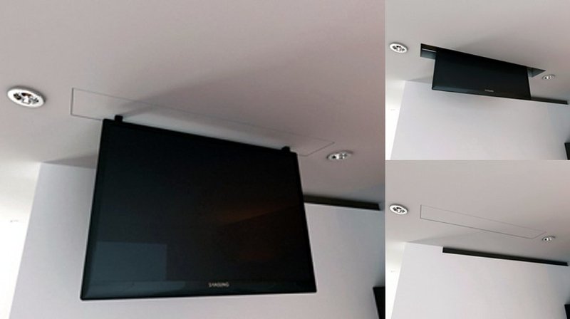 MLV - Sollevatori tv motorizzati da soffitto per televisori a scomparsa nel soffitto