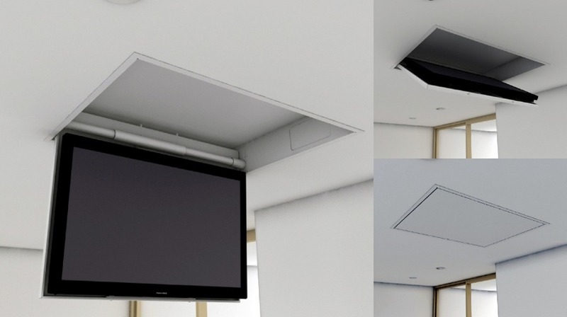 MFC - Supporti tv motorizzati da soffitto per televisore a scomparsa