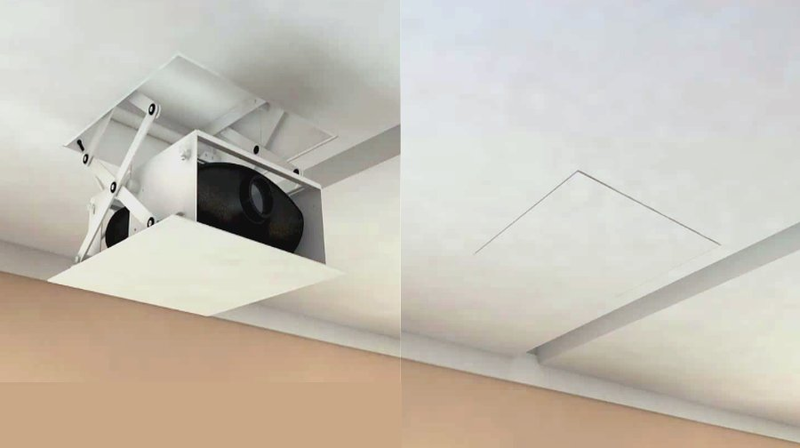 PD - Staffe tv motorizzate per videoproiettori a scomparsa nel soffitto/controsoffitto