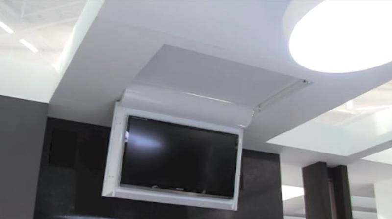 TV MOVING MFCL - Supporto tv motorizzato da soffitto per tv a