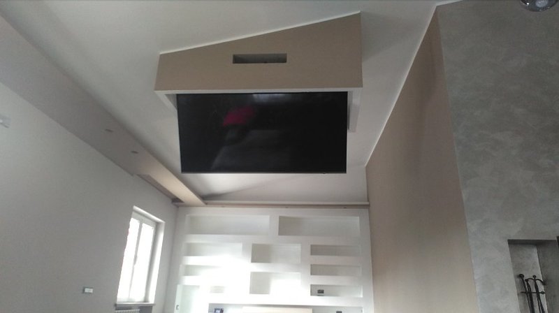 Supporto per TV da soffitto moderno - FLIP 100 - MAIOR - motorizzato a  soffitto / telecomandato / contract